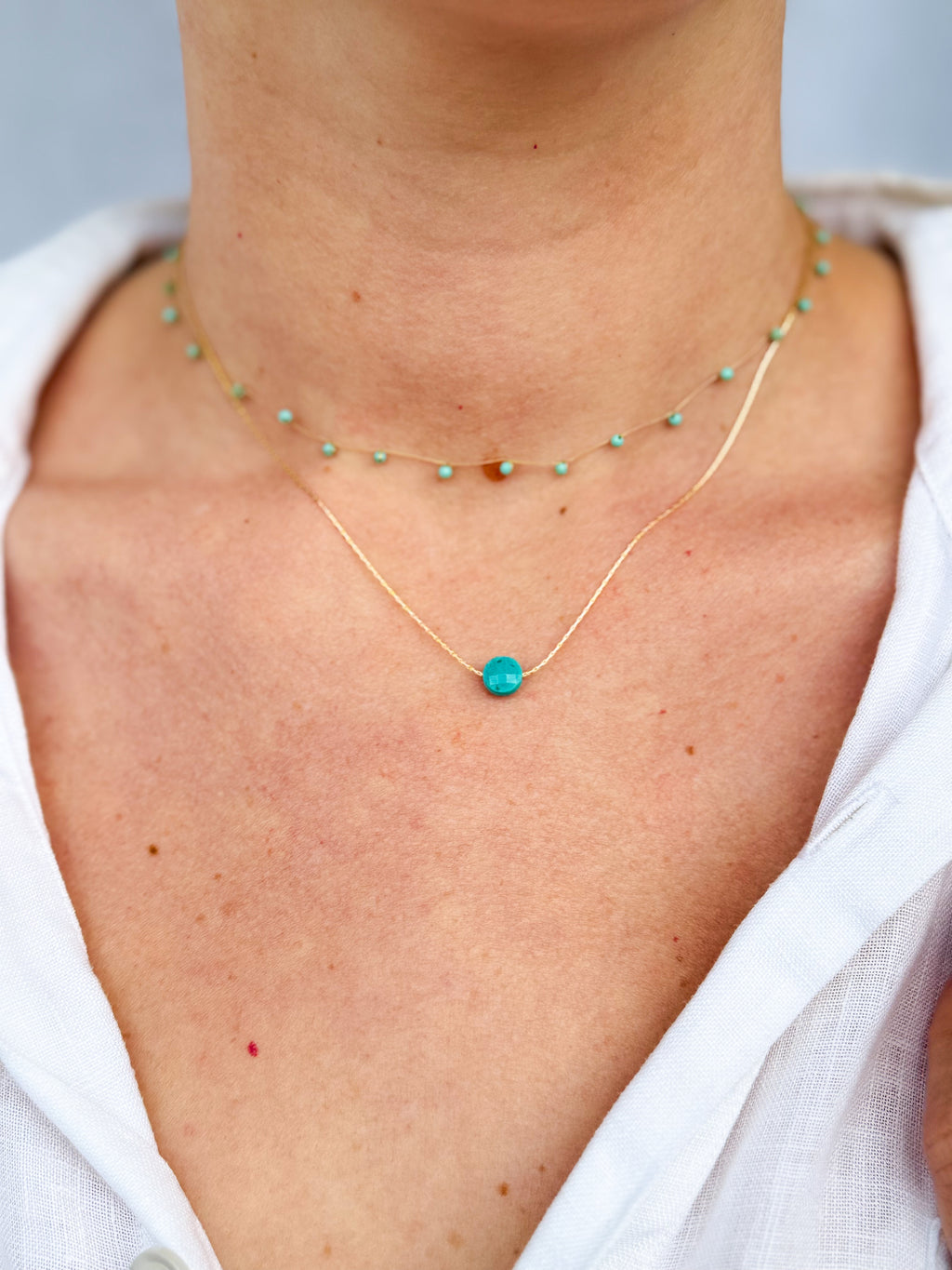 Fil d’Or  Turquoise Necklace
