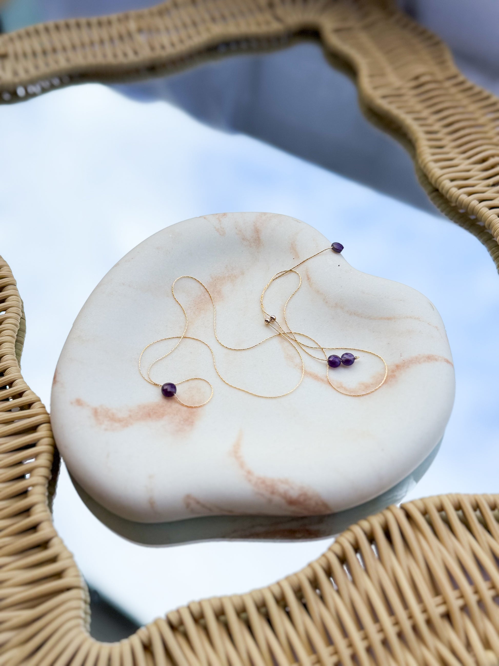 Fil d’Or  Amethyst Necklace